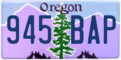 OR license plate 945BAP