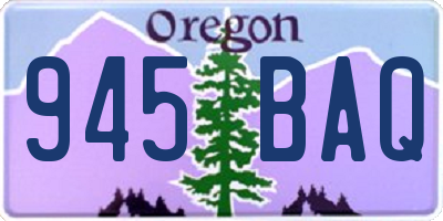 OR license plate 945BAQ