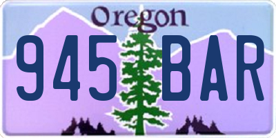 OR license plate 945BAR