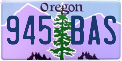 OR license plate 945BAS