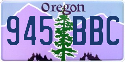 OR license plate 945BBC