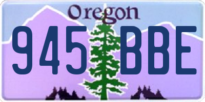 OR license plate 945BBE