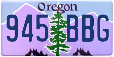 OR license plate 945BBG