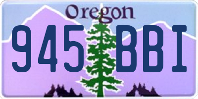 OR license plate 945BBI