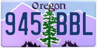 OR license plate 945BBL