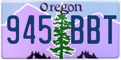 OR license plate 945BBT