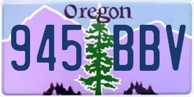 OR license plate 945BBV