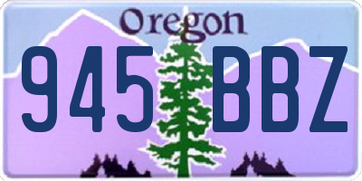 OR license plate 945BBZ