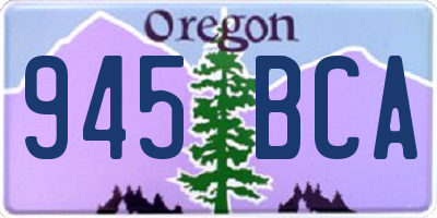 OR license plate 945BCA