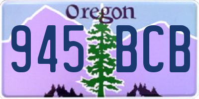 OR license plate 945BCB