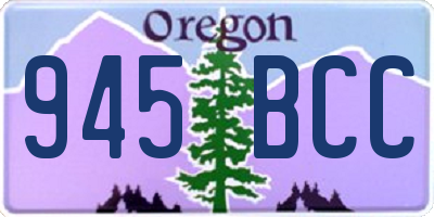 OR license plate 945BCC
