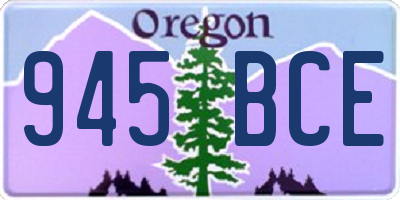 OR license plate 945BCE