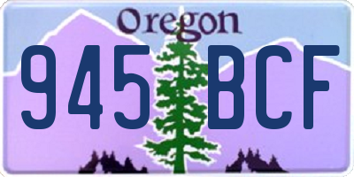 OR license plate 945BCF