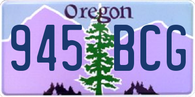 OR license plate 945BCG