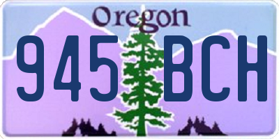 OR license plate 945BCH