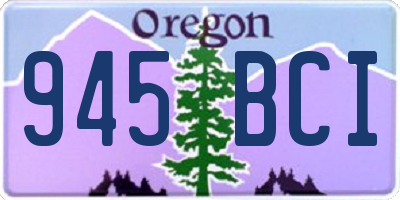 OR license plate 945BCI