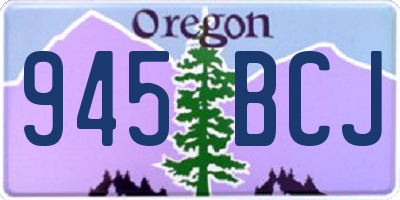 OR license plate 945BCJ