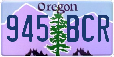OR license plate 945BCR
