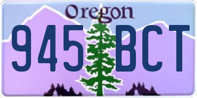 OR license plate 945BCT