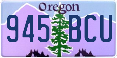 OR license plate 945BCU