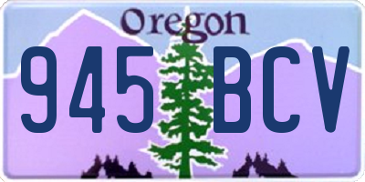 OR license plate 945BCV