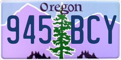 OR license plate 945BCY