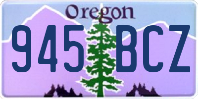 OR license plate 945BCZ