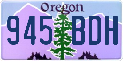 OR license plate 945BDH