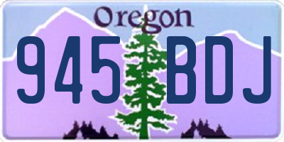 OR license plate 945BDJ