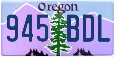 OR license plate 945BDL