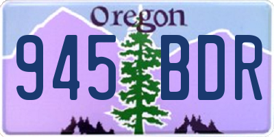 OR license plate 945BDR