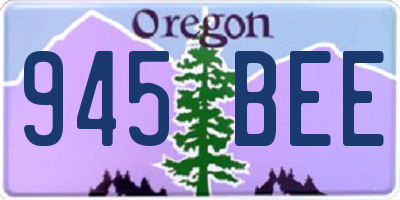 OR license plate 945BEE