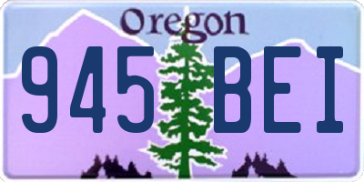 OR license plate 945BEI