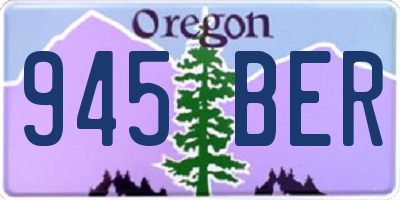 OR license plate 945BER