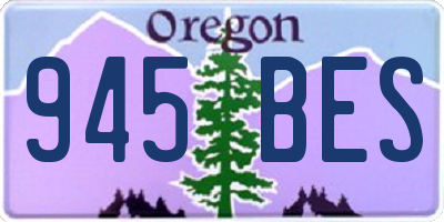 OR license plate 945BES