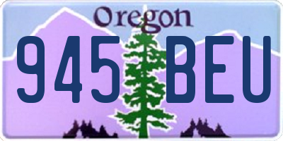 OR license plate 945BEU