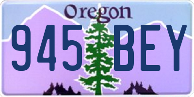 OR license plate 945BEY