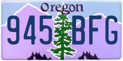 OR license plate 945BFG