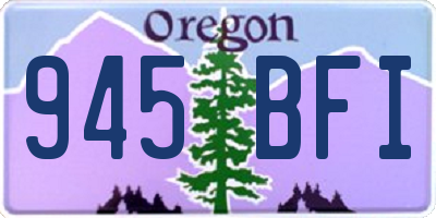 OR license plate 945BFI