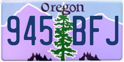 OR license plate 945BFJ