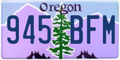 OR license plate 945BFM