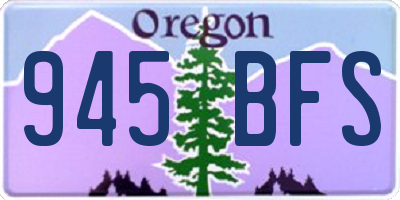 OR license plate 945BFS