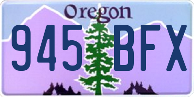 OR license plate 945BFX