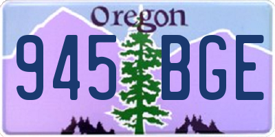 OR license plate 945BGE