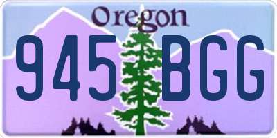 OR license plate 945BGG