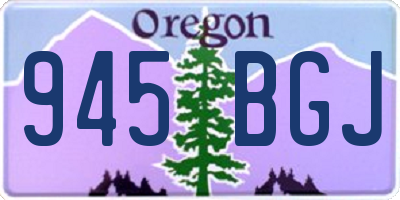 OR license plate 945BGJ