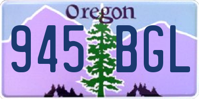 OR license plate 945BGL