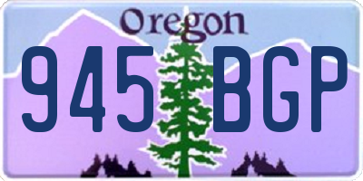 OR license plate 945BGP
