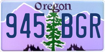 OR license plate 945BGR