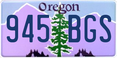 OR license plate 945BGS